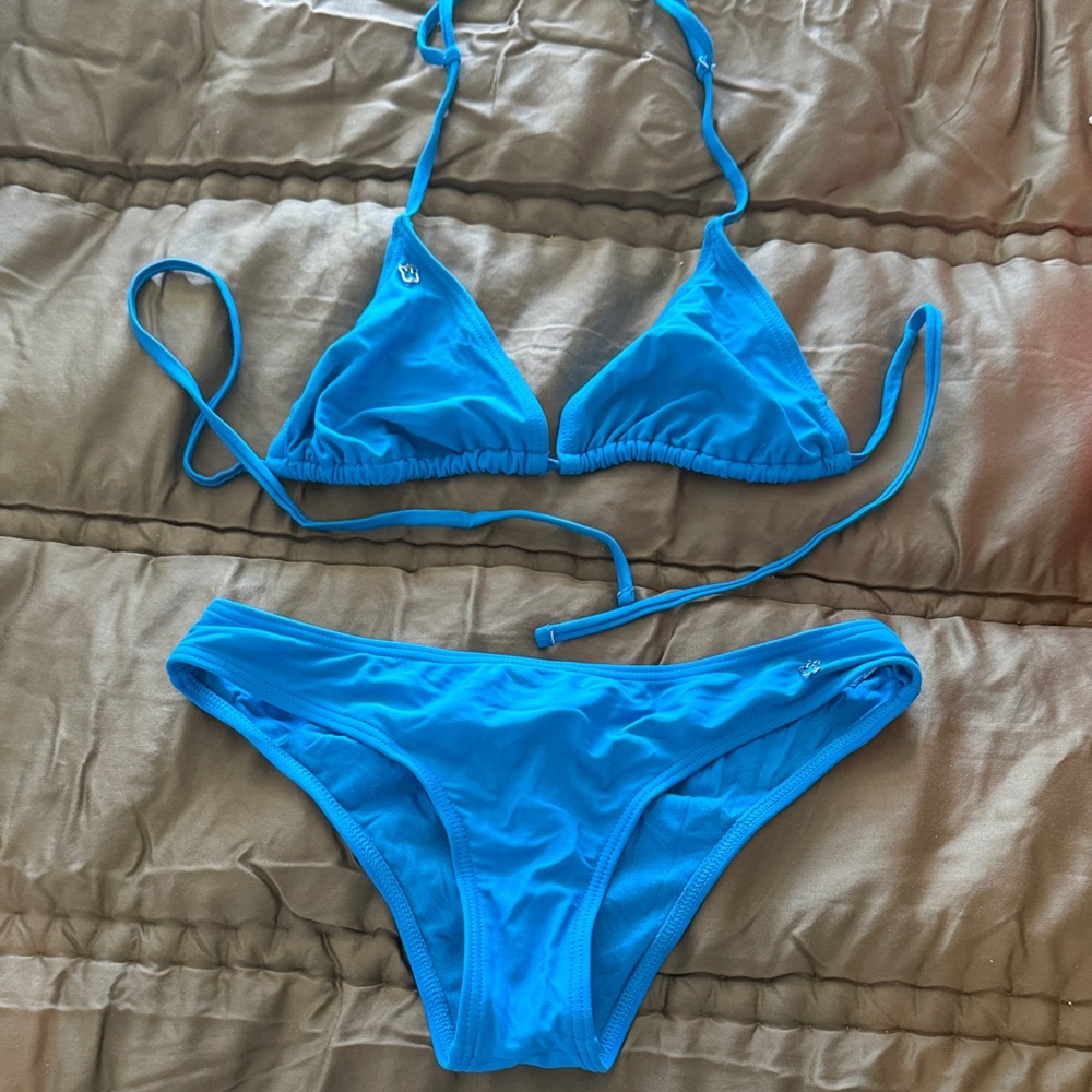 Blue Triangle Bikini Set - Picture 1 of 5